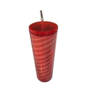 Starbucks Christmas Holiday 2023 Red & White Swirl 24 Oz Venti Cold Cup …